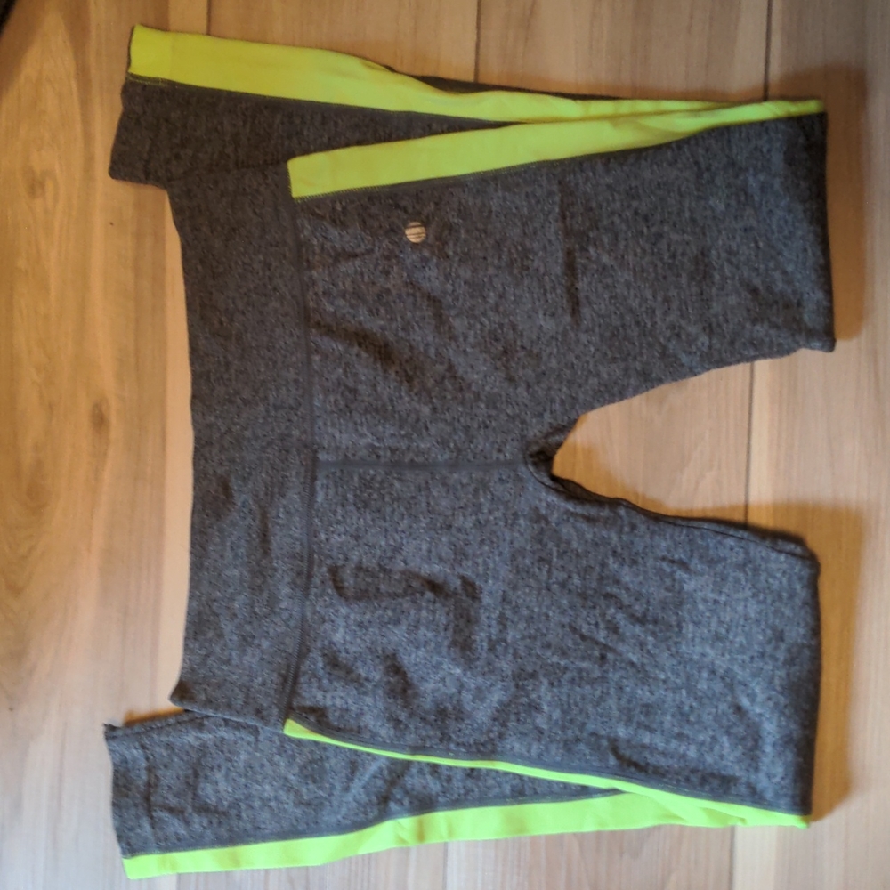 LA Winner Leggings Grey/Neon Green